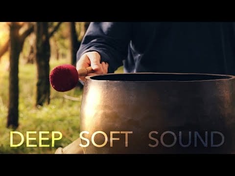 Huge, Deep Singing Bowl Played Softly | No Music | Pure Tone | Sounds for Meditation & Sleep | 1 Hour