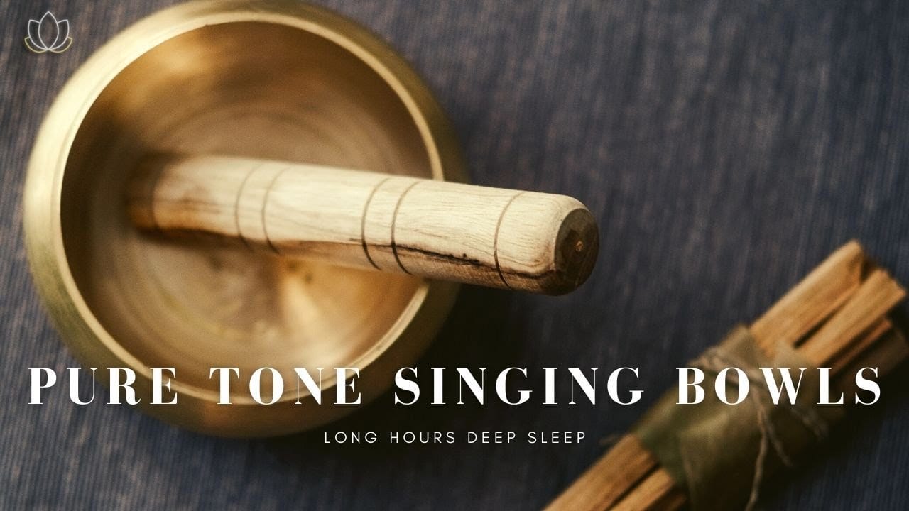 ♫ Long 9 Hours Pure Tone Singing Bowls For Meditation | Purifying Home | Sleep | Deep Relaxation
