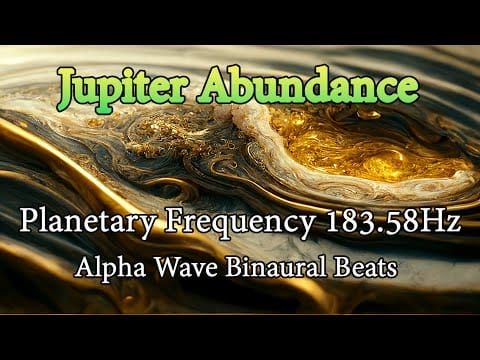 Abundance – Jupiter’s Planetary Frequency 183.58Hz + 8.3Hz Alpha Wave | Binaural Beats | 26 Min