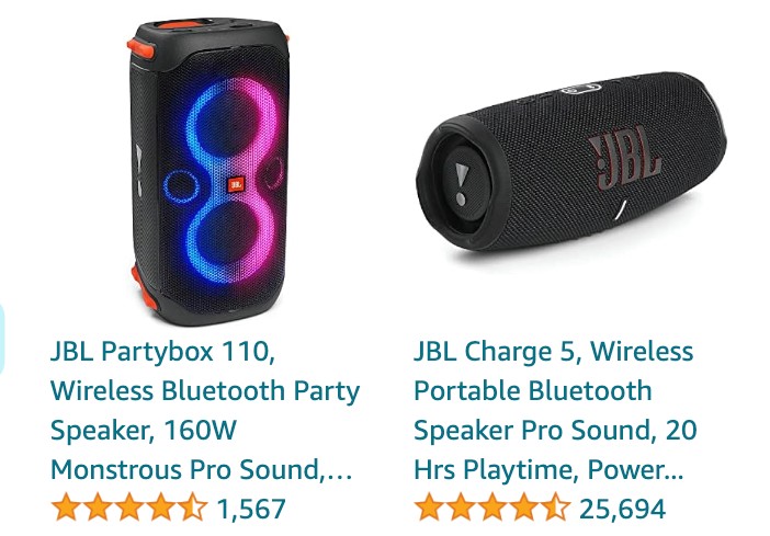 JBL Bluetooth Speakers