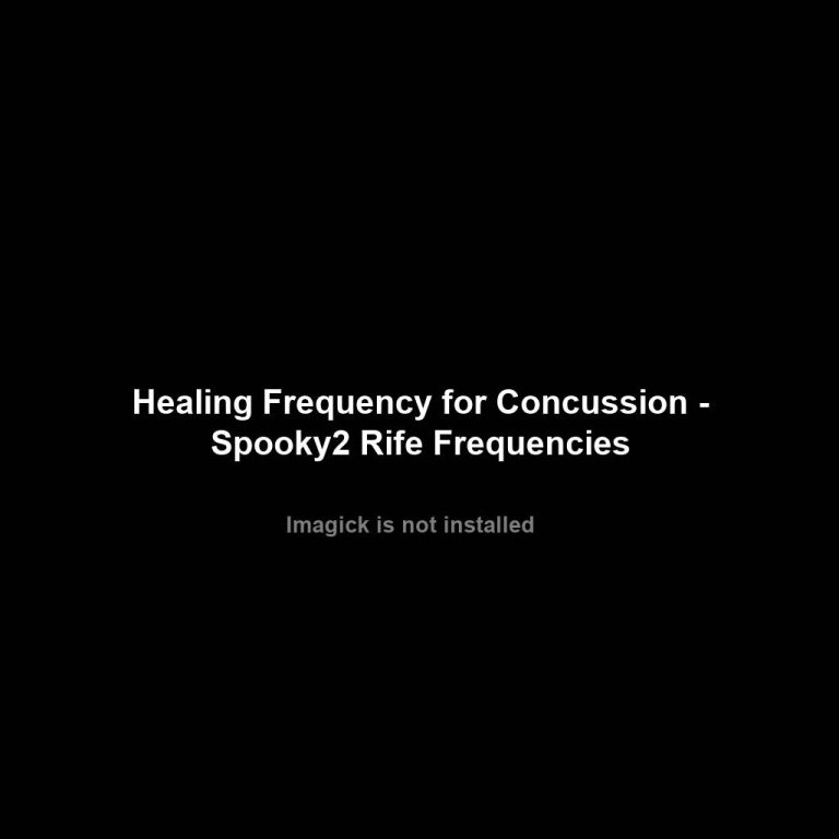 Concussion – Healing Frequency | Spooky2 | Rife Frequencies